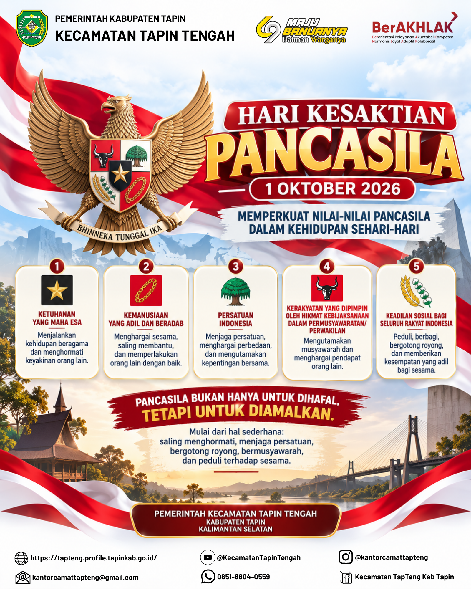 HARI KESAKTIAN PANCASILA, 01 OKTOBER 2026
