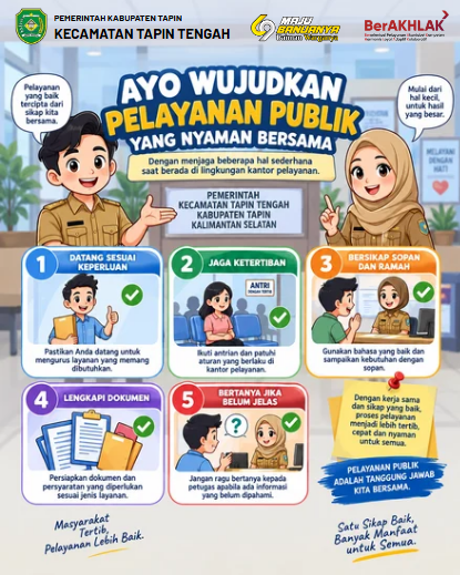 AYO WUJUDKAN PELAYANAN PUBLIK YANG NYAMAN BERSAMA