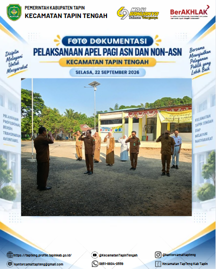 Apel Pagi ASN dan Non-ASN Kecamatan Tapin Tengah, 22 September 2026